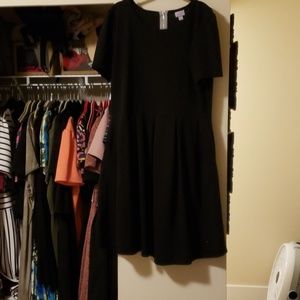 Solid black Amelia lularoe dress